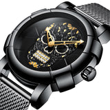 Cool 3D Skull Watch Men