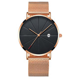 Black Ultra Thin Watch Men