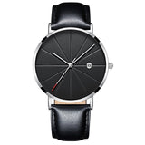 Black Ultra Thin Watch Men