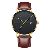 Black Ultra Thin Watch Men