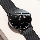 Black Creative Watch Men
