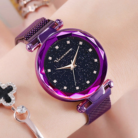 Luxury Brand Purple Women Watches